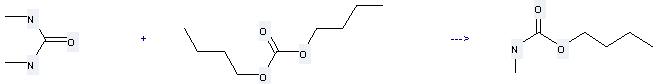 Carbonic acid, dibutyl ester can be used to produce O-Butyl-N-methyl-carbamat at the temperature of 150 °C